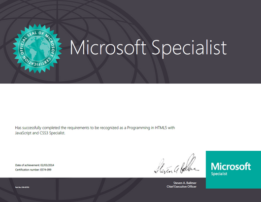 Microsoft Certified Specialist - DEVSPARK